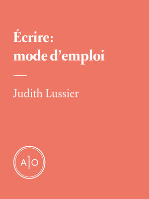 cover image of Écrire